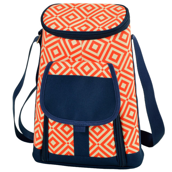 Picnic at Ascot Diamond Picnic At Ascot Backpack Cooler , Orange Wayfair
